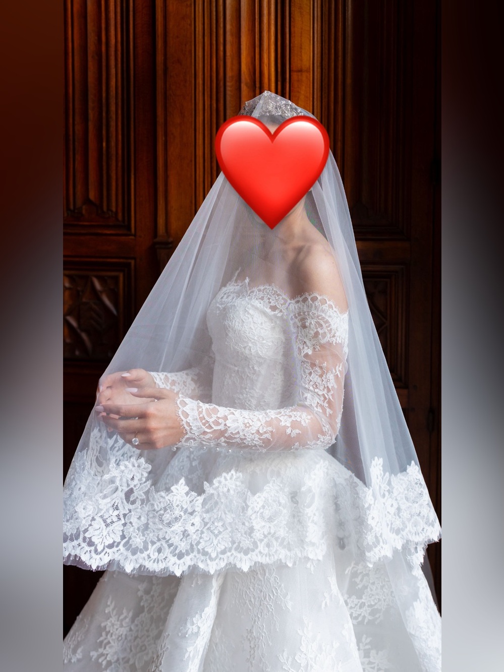 Monique Lhuillier Vittoria veil Custom Special Order Accessory